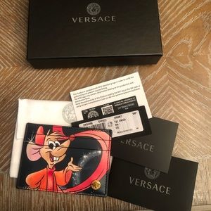 Versace Disney x card case Cinderella’s castle RFID
